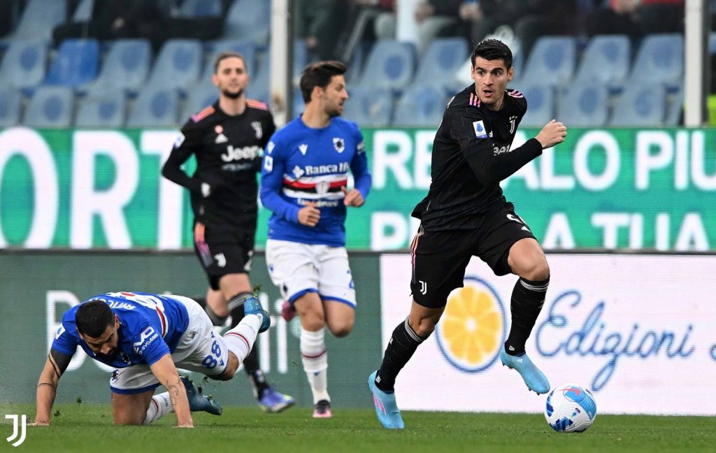 Serie A, Morata trascina la Juventus: 3-1 alla Sampdoria
