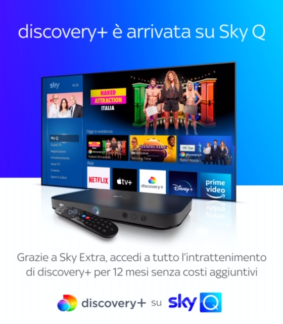 Accordo Sky-Warner Bros: l’app discovery+ sbarca su Sky Q