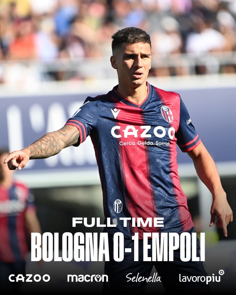 Serie A, Bologna-Empoli 0-1: debutto amaro per Thiago Motta