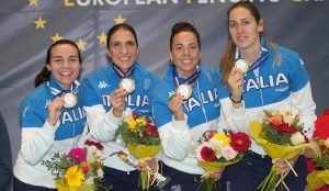 europei-scherma-genova-2025-medaglia-doro-per-il-quartetto-del-fioretto-femminile